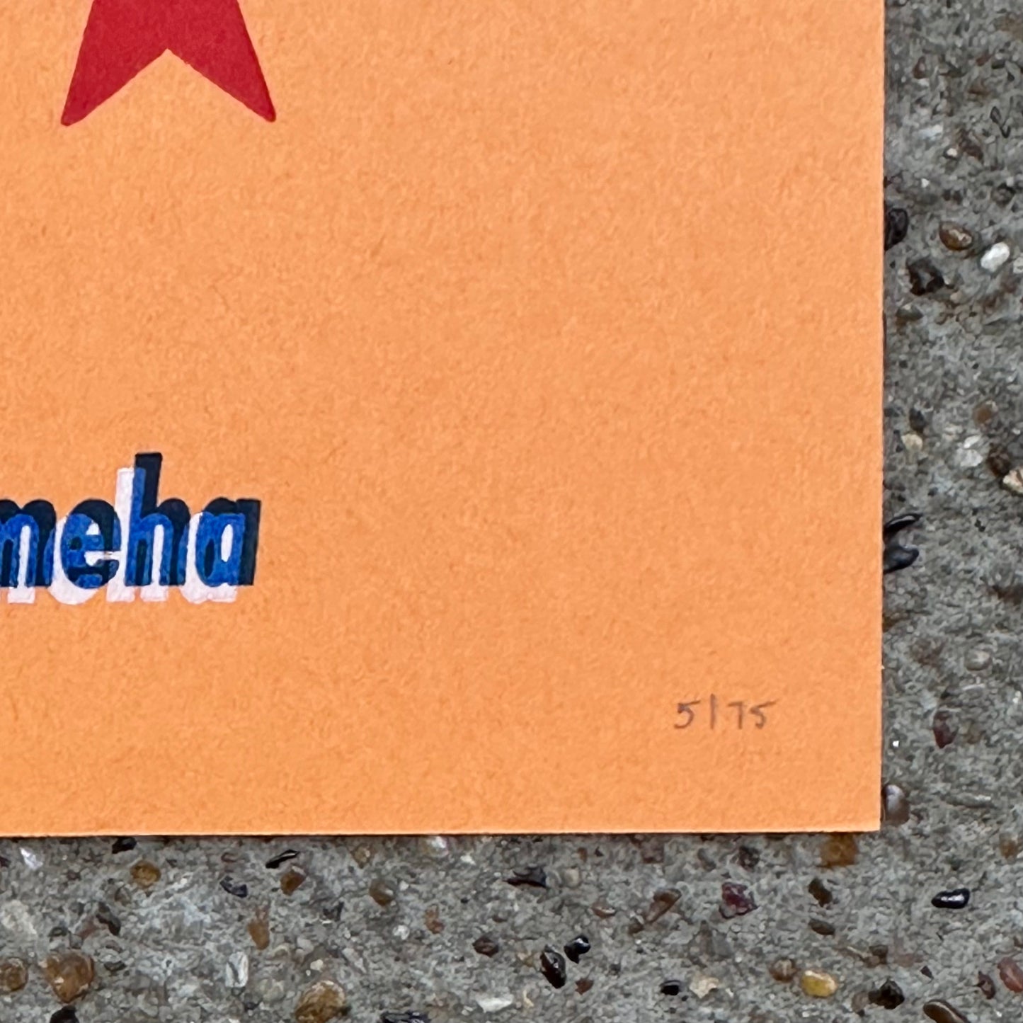 Kamehameha Letterpress Print | We Are 1976 (TX)