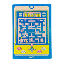 Load image into Gallery viewer, Cornerstore Tarot Risograph Print Postcard | Death | Christina Hu (CA)