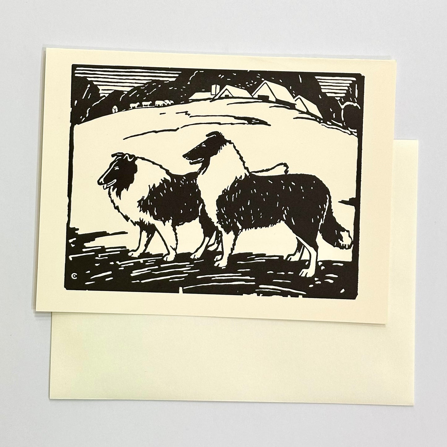 Barnyard Animal Letterpress Card Print | Dog | Hatch Show Print (TN)