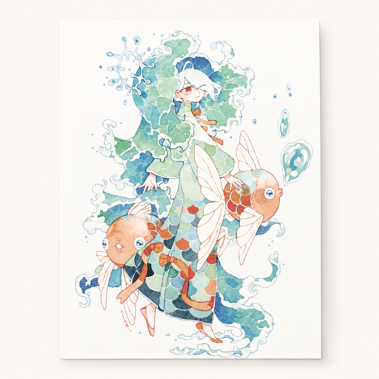 Pond Walk Mini Print | Koyamori (CAN)