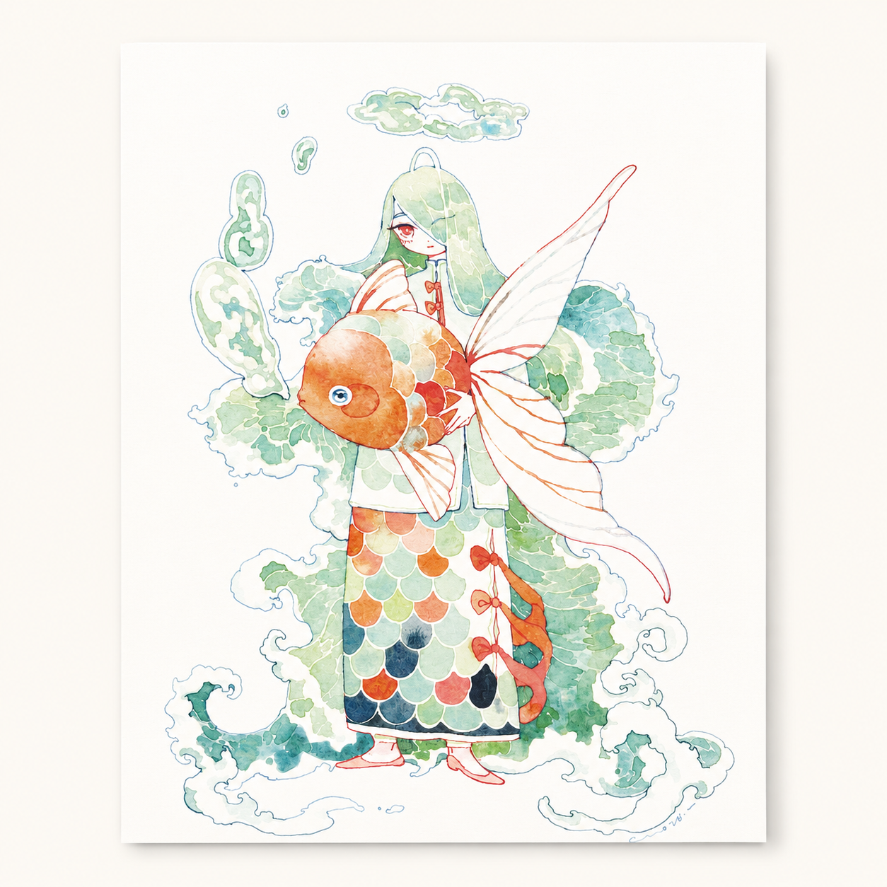 Pearlscale Care Mini Print | Koyamori (CAN)