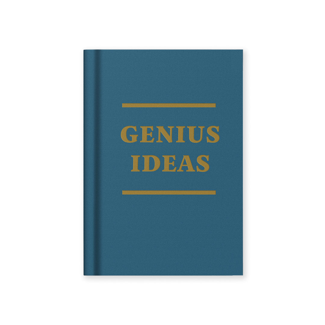 Genius Ideas Fabric Hardback Notebook (A7) | Ohh Deer (UK)