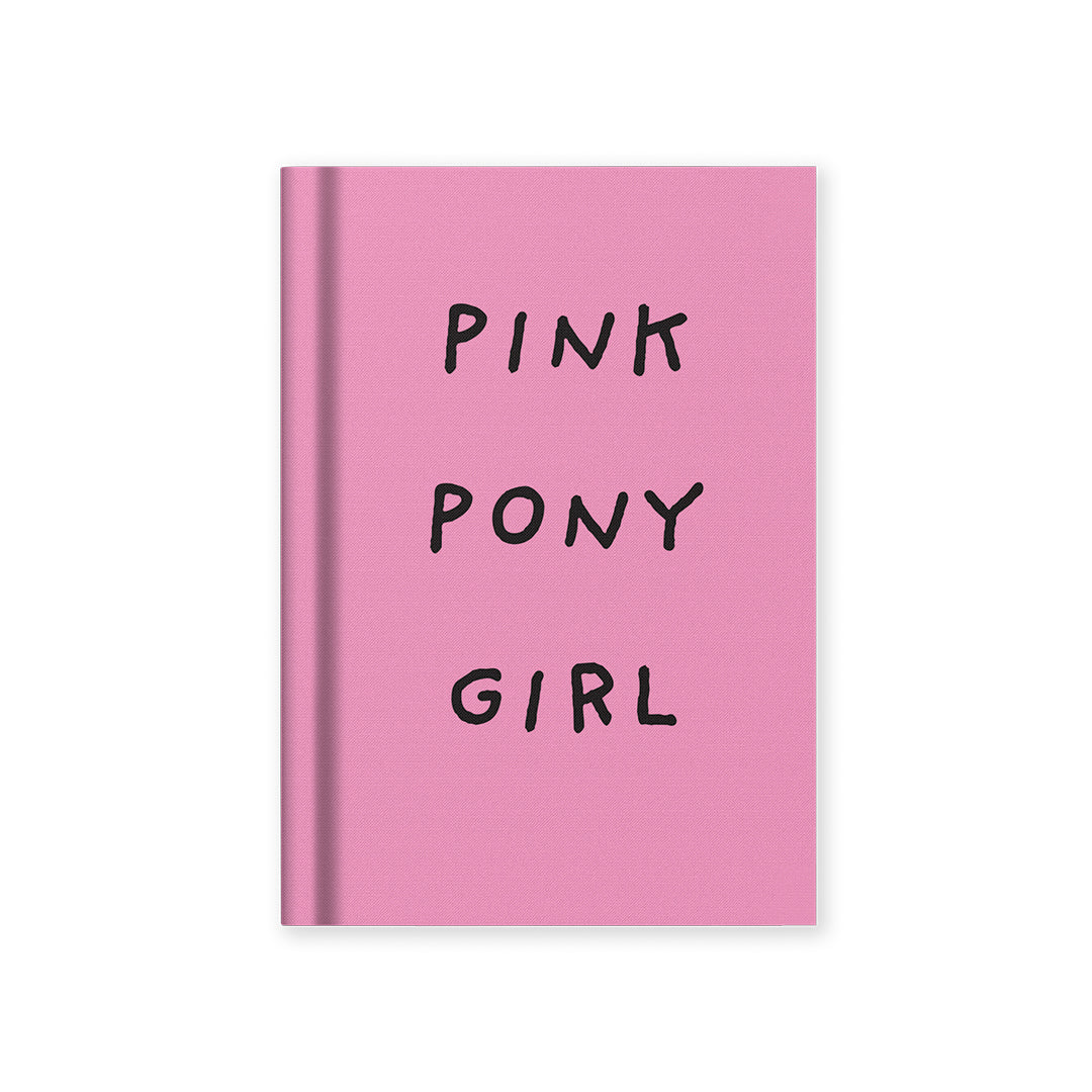 Pink Pony Girl Fabric Hardback Notebook (A7) | Ohh Deer (UK)
