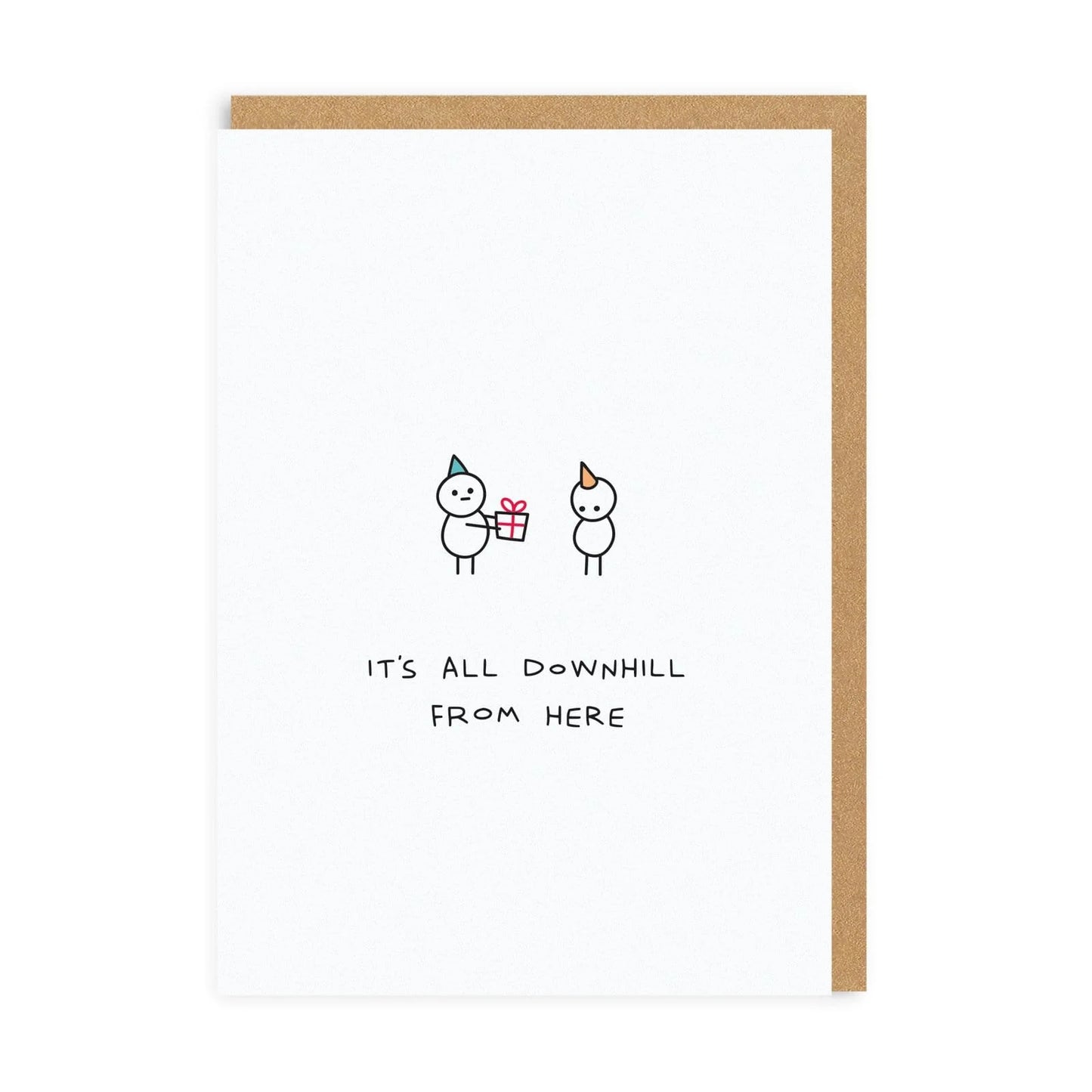 It's All Down Hill From Here Birthday Card | Ohh Deer (UK)