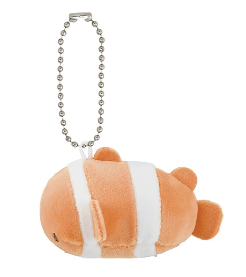 Clown Fish Plush Keychain | marsh mallow aquamie (Japan)