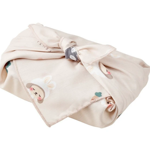 Sleepy Maple Sheep Bento Wrapping Cloth | Japan