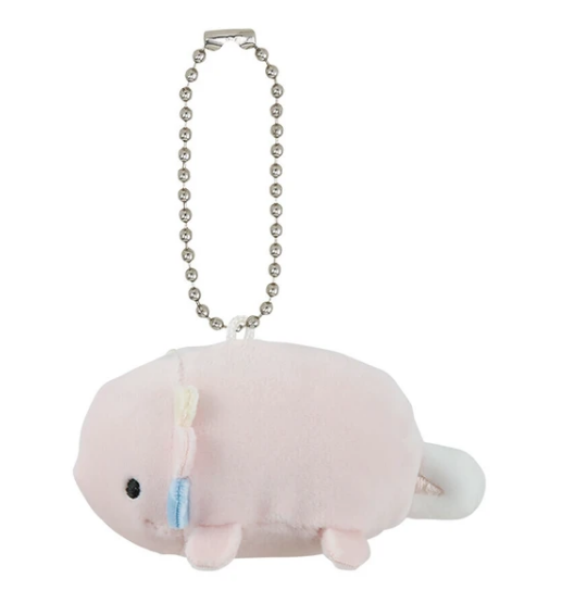Axoltl Plush Keychain | marsh mallow aquamie (Japan)