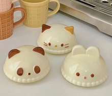 Load image into Gallery viewer, Ceramic Cat Ice Cream Cone Mug | Decole (Japan)