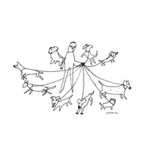 Load image into Gallery viewer, Dogwalker Letterpress Print | Liana Finck (NY)