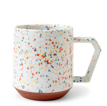 Load image into Gallery viewer, Stackable Ceramic Mug | Splash White/Orange | CHIPS Inc (Japan)