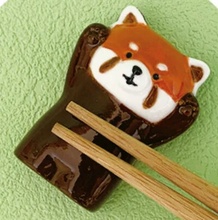 Load image into Gallery viewer, Red Panda Chopstick Holder | Decole (Japan)