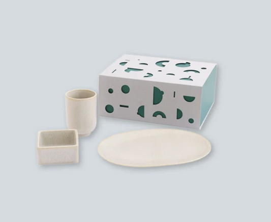 Geometric Ceramic Tableware Set | Toho Kiln (Japan)