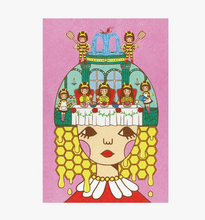 Load image into Gallery viewer, Bee Royals Postcard | Naoshi (CA)