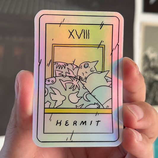 Hermit Tarot Vinyl Sticker | Deth P. Sun (CA)