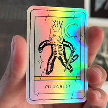 Load image into Gallery viewer, Mischief Tarot Vinyl Sticker | Deth P. Sun (CA)