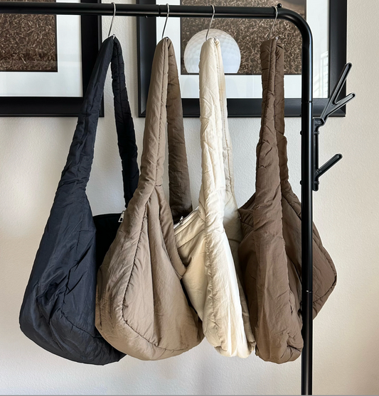 Puffy Plush Zippered Tote Bag | Joy A Little
