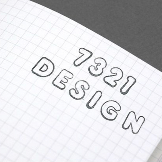 DIY Rubber VGA Rounded Stamp Set | 7321 Design (Korea)