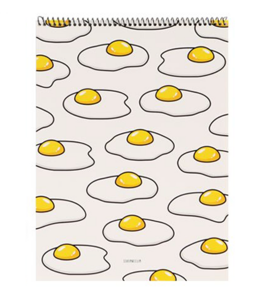 Fried Egg Spiral Notepad | Ssueime & Cclim (Korea)