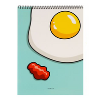 Load image into Gallery viewer, Fried Egg Spiral Notepad | Ssueime & Cclim (Korea)