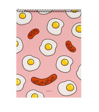 Load image into Gallery viewer, Fried Egg Spiral Notepad | Ssueime & Cclim (Korea)