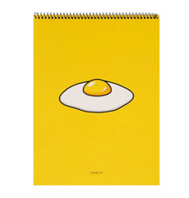 Load image into Gallery viewer, Fried Egg Spiral Notepad | Ssueime & Cclim (Korea)