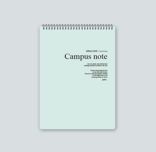 Hardbound Campus Note Top Spiral Notebook | Red Fancy (Korea)