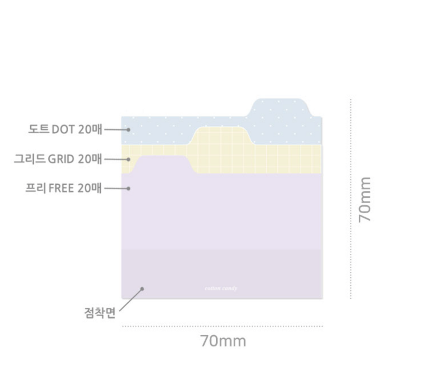 Collage Folder It Sticky Notes Pack | Plepic (Korea)