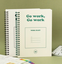 Load image into Gallery viewer, Gi-Bon A5 Work Diary Planner | Indigo (Korea)