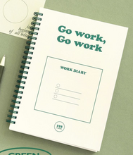 Load image into Gallery viewer, Gi-Bon A5 Work Diary Planner | Indigo (Korea)