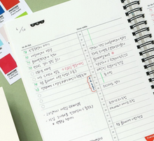 Load image into Gallery viewer, Gi-Bon A5 Work Diary Planner | Indigo (Korea)