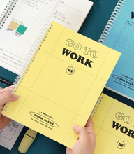 Load image into Gallery viewer, Gi-Bon B5 Work Diary Planner | Indigo (Korea)