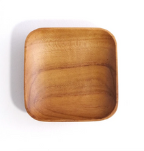 Load image into Gallery viewer, Square Teakwood Sauce Dish | SHISEIHANBAI (Japan)