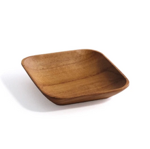 Load image into Gallery viewer, Square Teakwood Sauce Dish | SHISEIHANBAI (Japan)