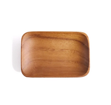 Load image into Gallery viewer, Rectangle Teakwood Sauce Dish | SHISEIHANBAI (Japan)