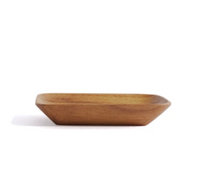 Load image into Gallery viewer, Rectangle Teakwood Sauce Dish | SHISEIHANBAI (Japan)