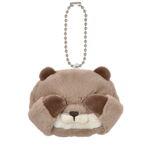 Load image into Gallery viewer, Plush Peekaboo Otter Zipper Pouch | Brown | LIV HEART (Japan)