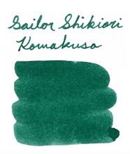 Load image into Gallery viewer, Shikiori Ink Cartridges for Sailor Fountain Pen | Komakusa – Alpine Green | 8 Pack | Sailor (Japan)