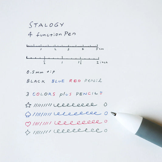 4 Function 0.5mm Pen | Stalogy (Japan)