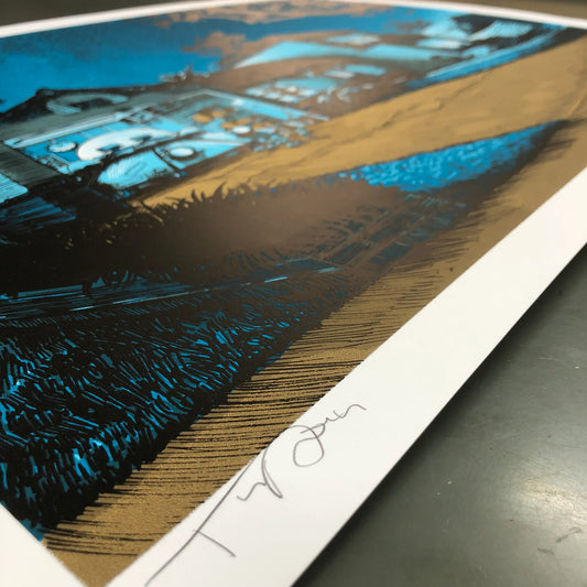 Night Time Makes Up Half of All Time Screen Print | Tim Doyle