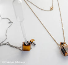 Load image into Gallery viewer, Gemstone Mini Perfume Bottle Necklace | Christine Jehlickova (ONT)