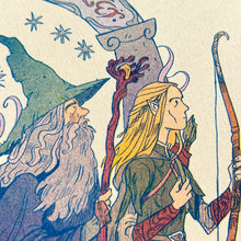 Load image into Gallery viewer, Lord of the Rings, Fellowship Riso Print | Natalie Andrewson (CA)