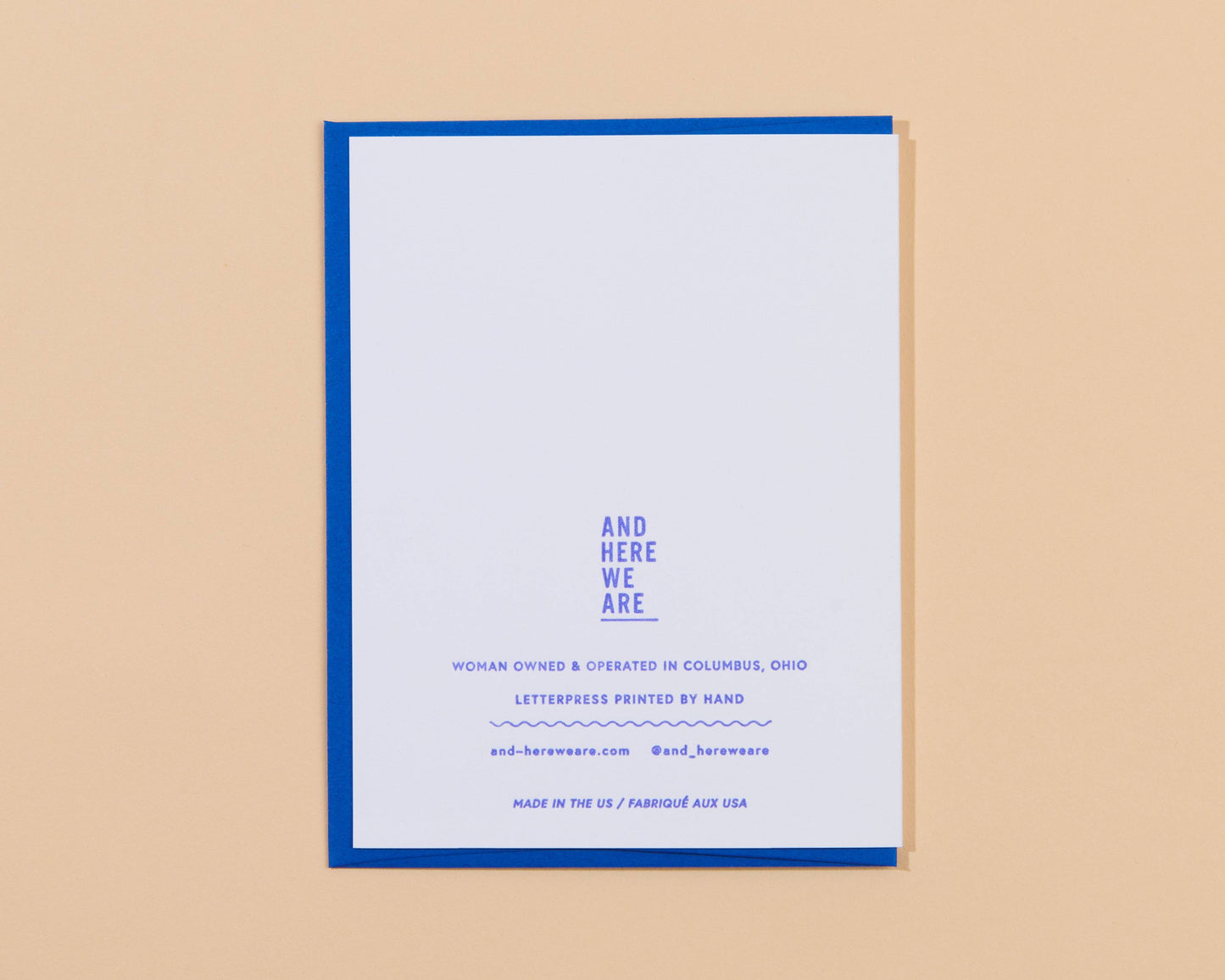 Toadally Hoppy Amphibian Letterpress Card | And Here We Are (OH)