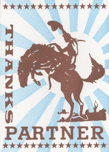 Load image into Gallery viewer, Thanks Partner Letterpress Card | Hatch Show Print (TN)