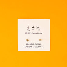 Load image into Gallery viewer, 18k Gold Banana Enamel Earrings | Jenny Lemons (CA)