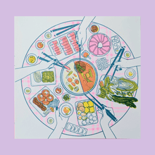Load image into Gallery viewer, Hot Pot Risograph Print | Christina Hu (CA)