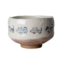 Load image into Gallery viewer, Neko Cats Porcelain Mini Matcha Bowl | Japan