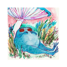 Load image into Gallery viewer, Blue Frog Napping Art Print | Rebekah Evans (NC)