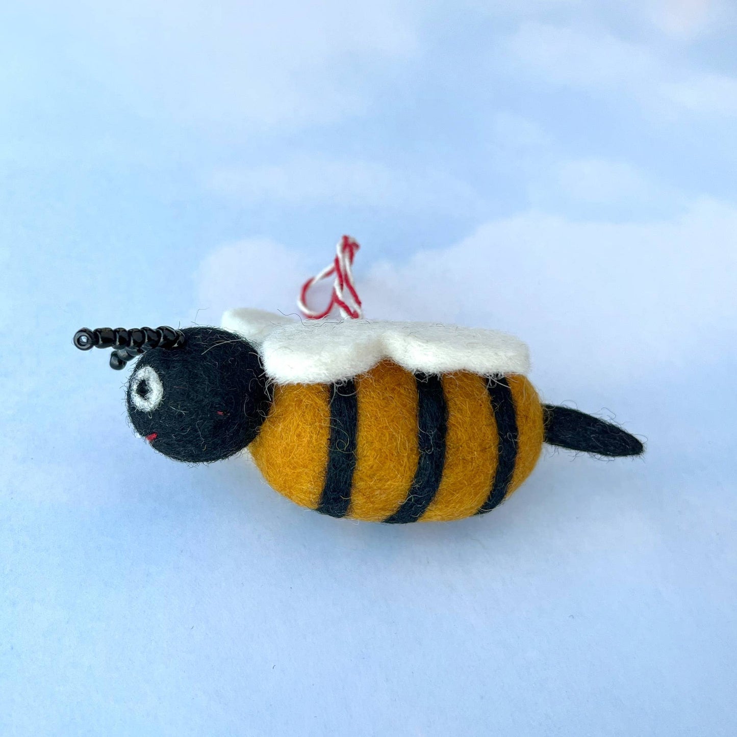 Bee Wool Felt Christmas Ornament
