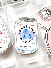 Load image into Gallery viewer, Blueberry Sparkling Addict Sticker | Simply MKO (TX)