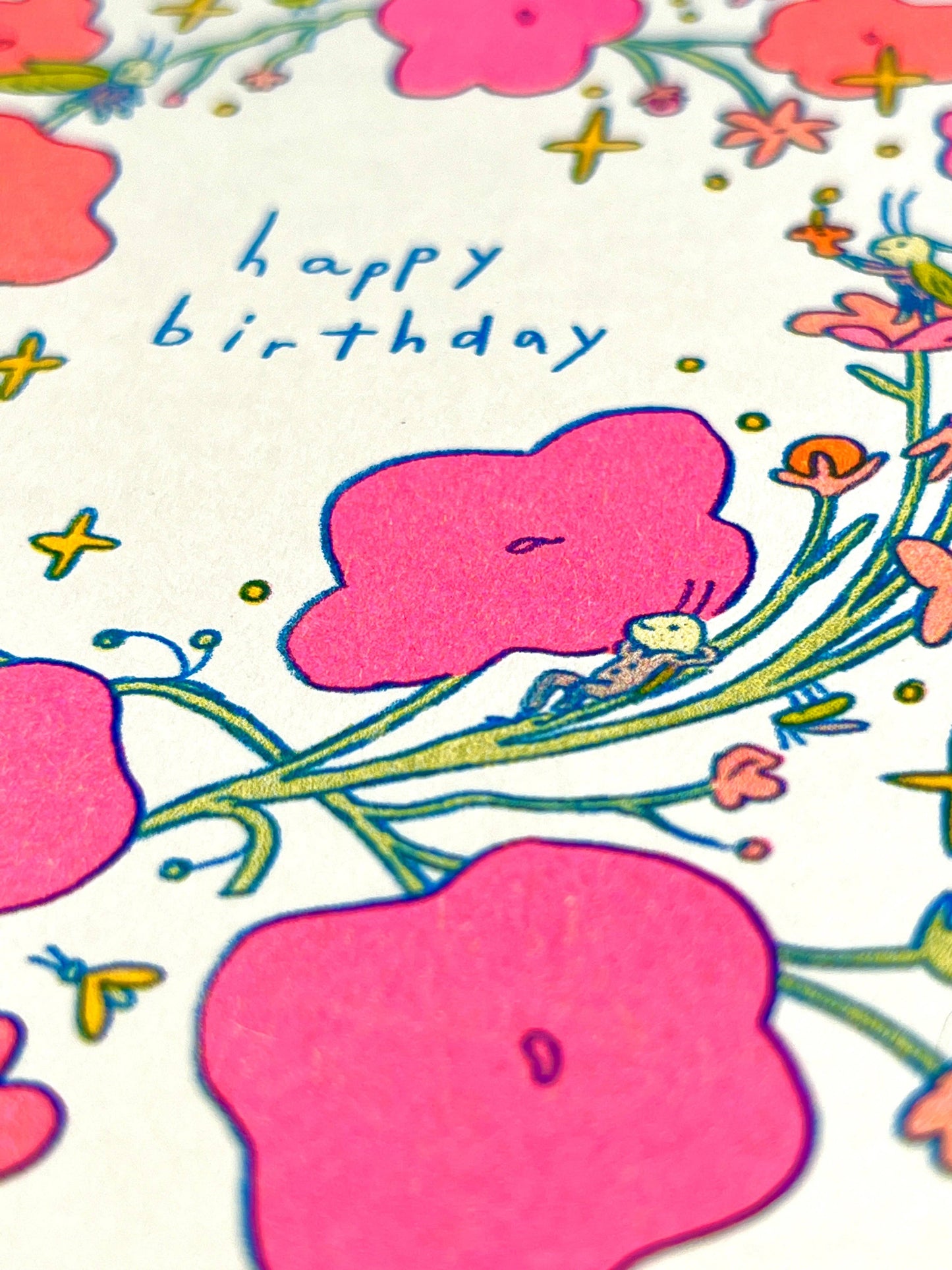 Little Bugs Risograph Birthday Card | Natalie Andrewson (CA)